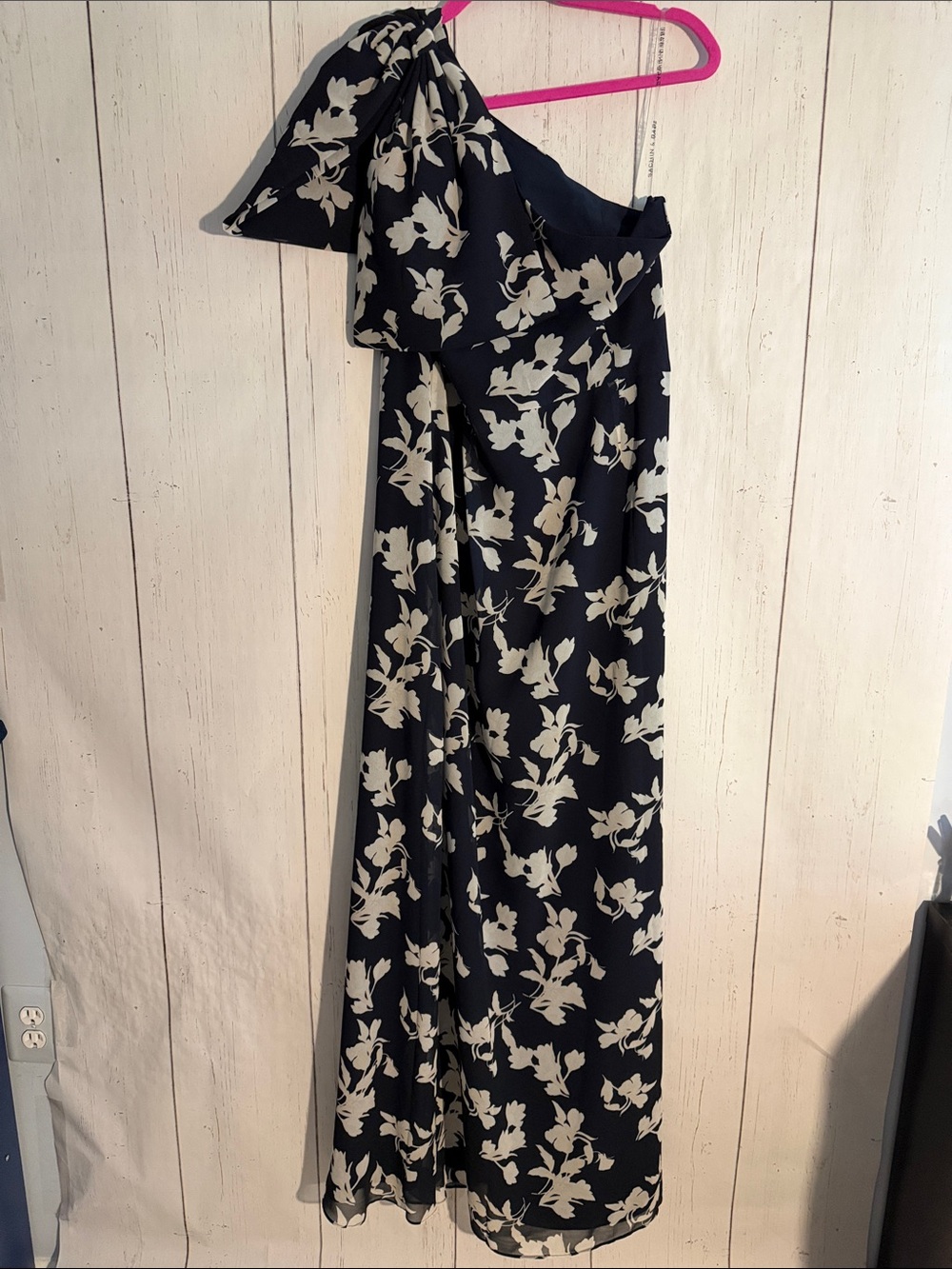 Sachin + Babi Floral One-Shoulder Black Dress - Picture 2 of 6